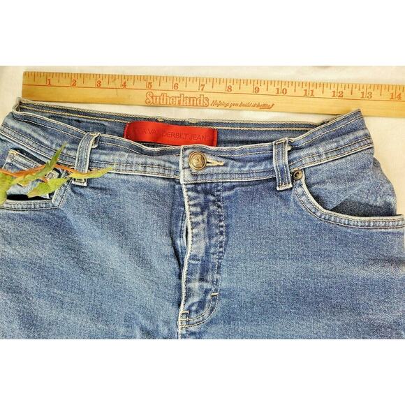 Gloria Vanderbilt Crop Jeans Womens Size 6 Blue Straight High Rise Pants 26x26 - Picture 3 of 6